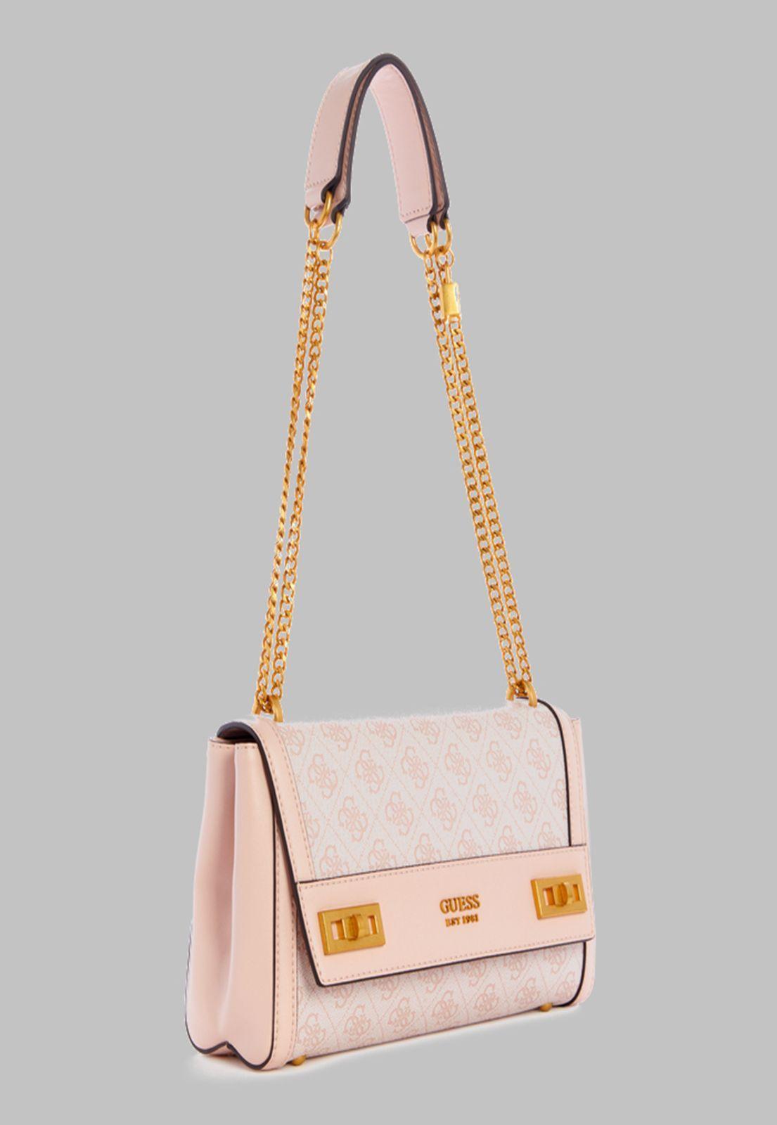 Cartera Guess Katey Flap Shoulder Bag Lrl Rosado-1