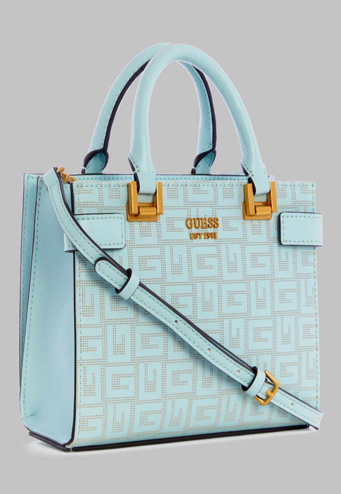 Mini Cartera Guess Atene Mini Satchel Srf Celeste-1