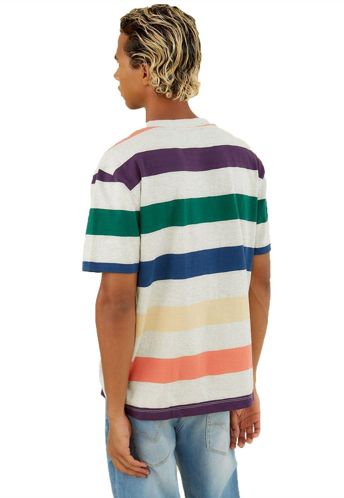 Polera Guess Go Ss Multicolor Stripe-3
