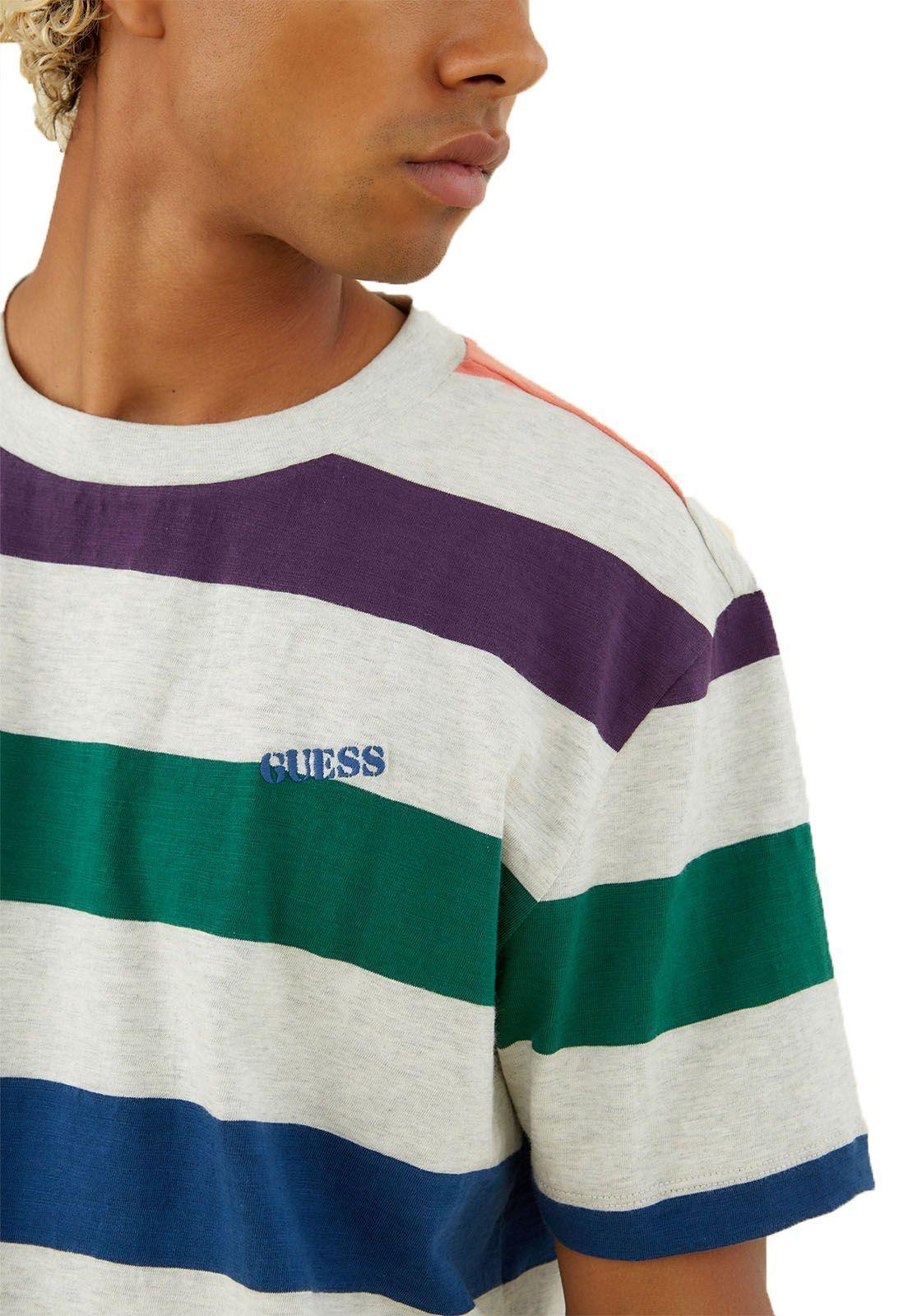 Polera Guess Go Ss Multicolor Stripe-2