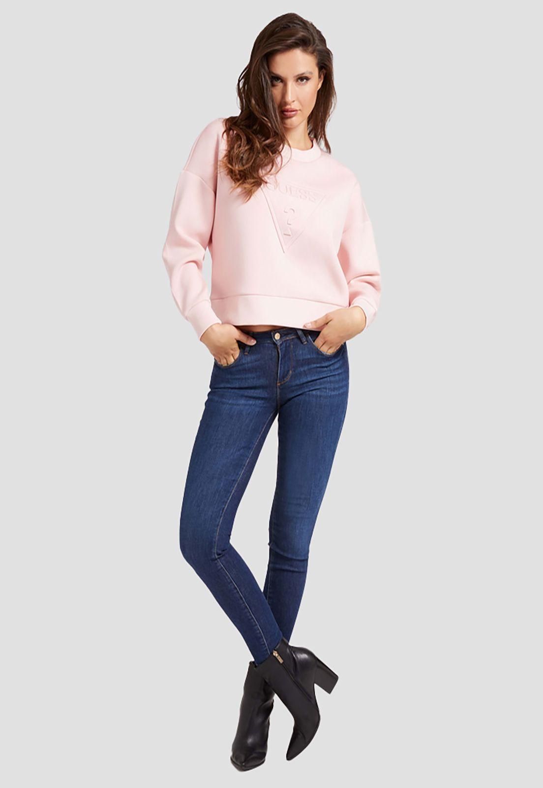 Poleron Guess Activewear Tops G6K6 Rosado-1