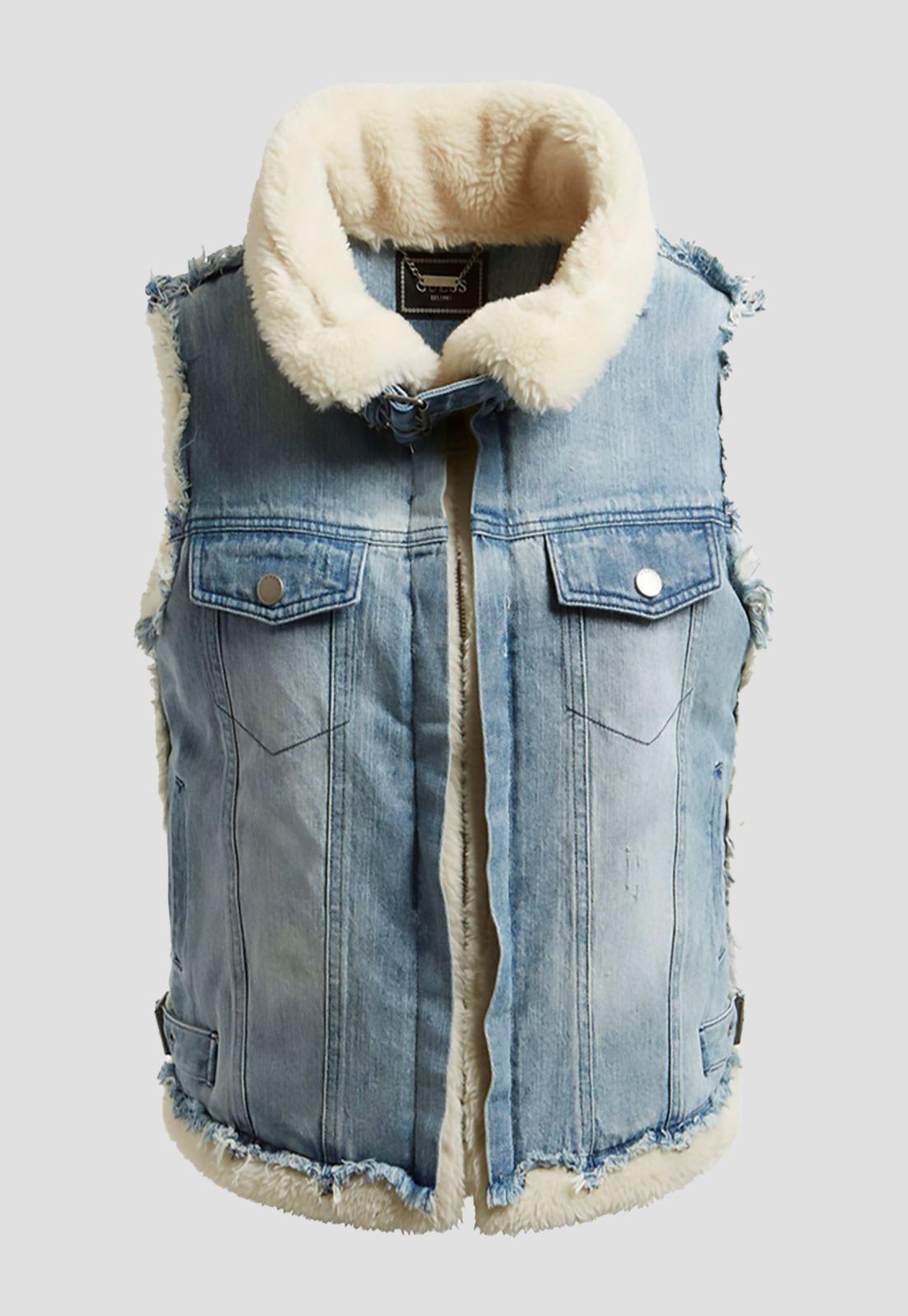 Chaqueta Guess Manola Vest F00J Denim-4