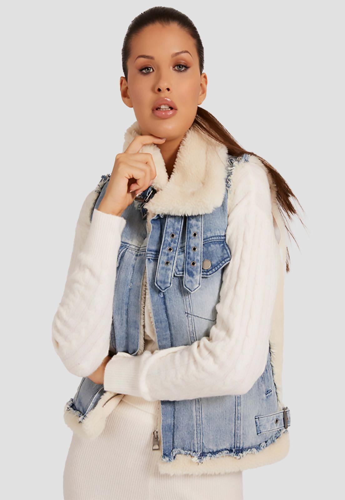 Chaqueta Guess Manola Vest F00J Denim-0