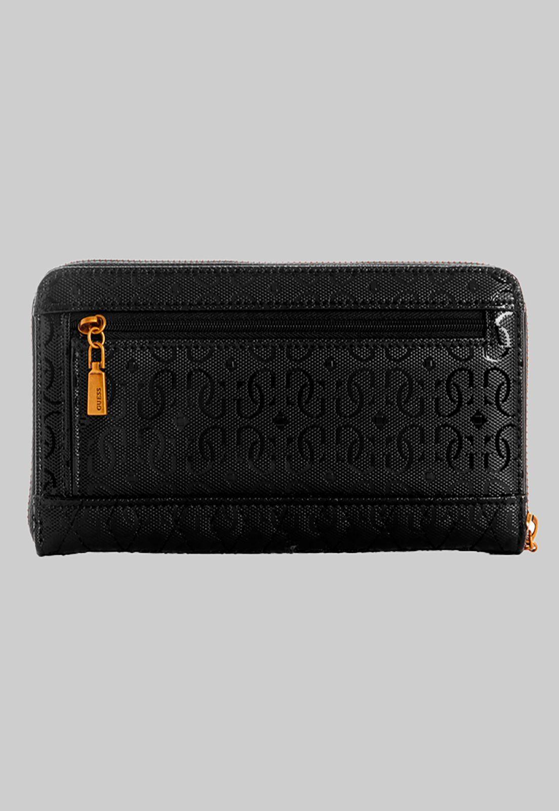 Billetera Isidora Slg Large Zip Around Negro Guess-1