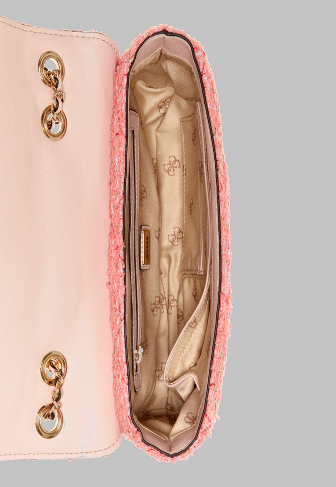 Cartera Guess Cessily Convertible Xbody Flap Cor Coral-3