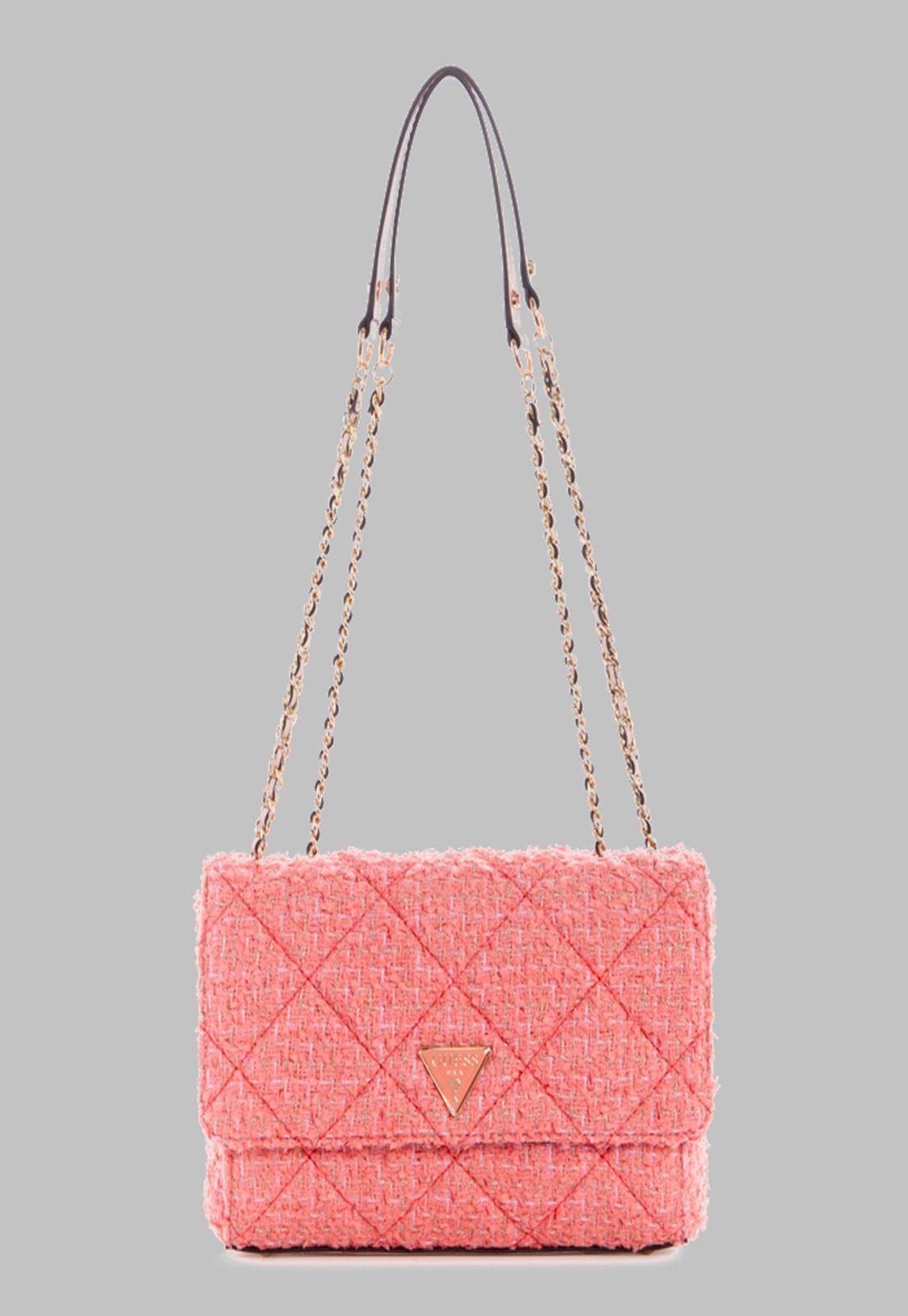 Cartera Guess Cessily Convertible Xbody Flap Cor Coral-0