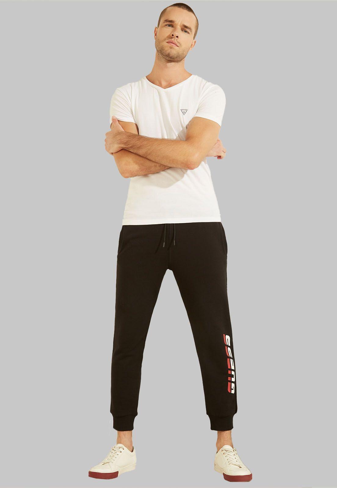 Polera Caleb Hero V Neck Ss A009 Guess-1