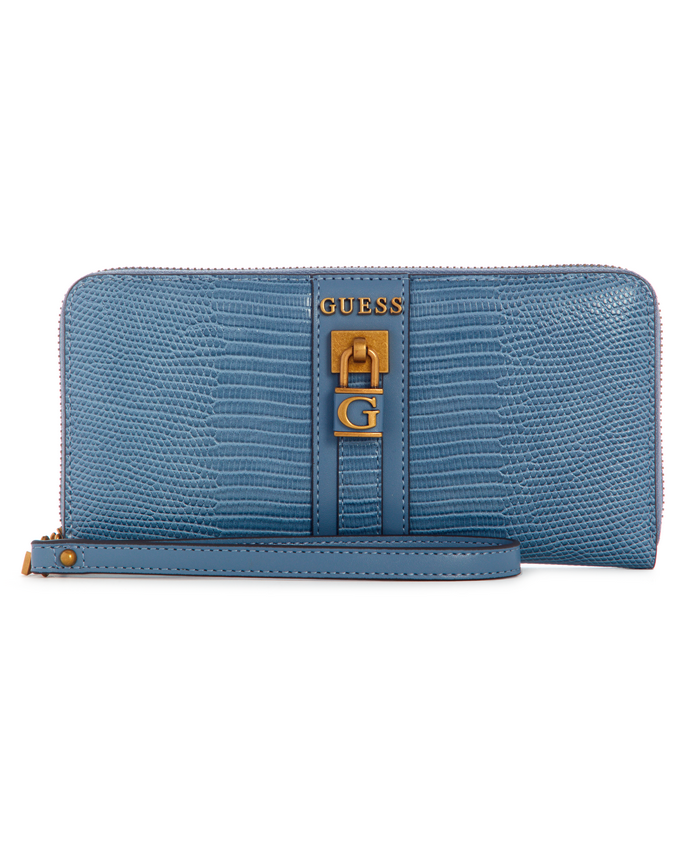 Billetera Guess Ginevra Slg Large Zip Around Sla Celeste-0