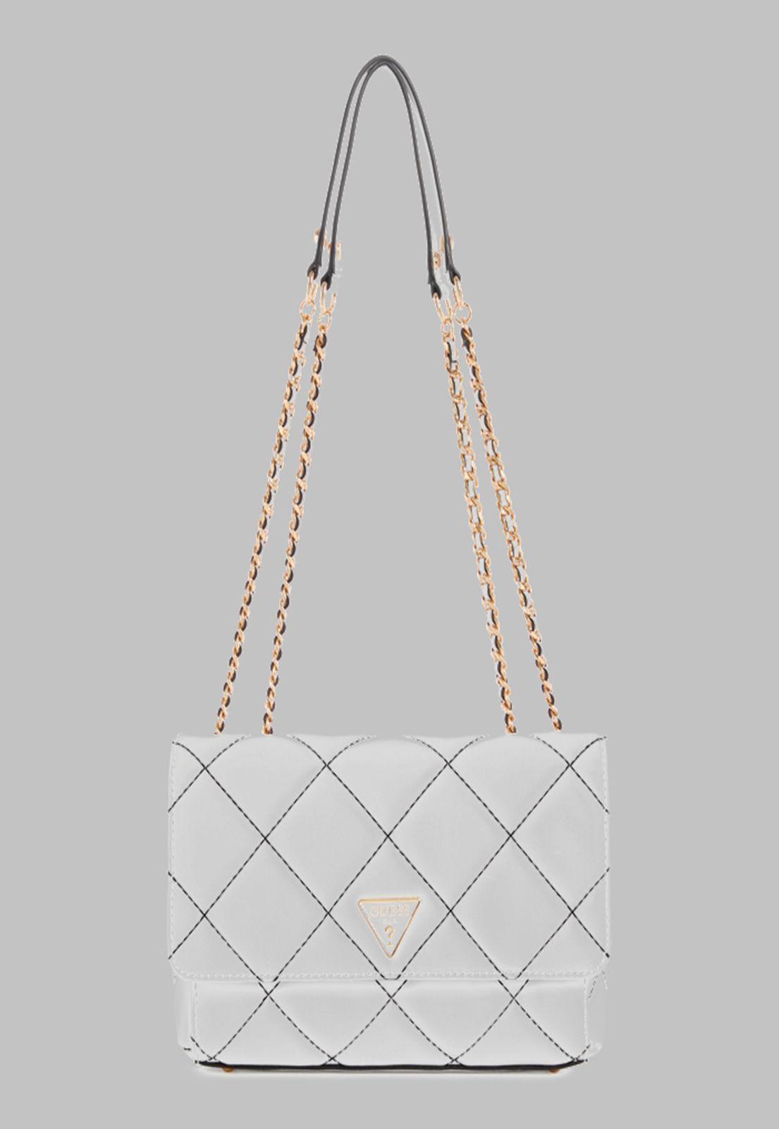 Cartera Guess Cessily Convertible Xbody Flap Wml Blanco-0