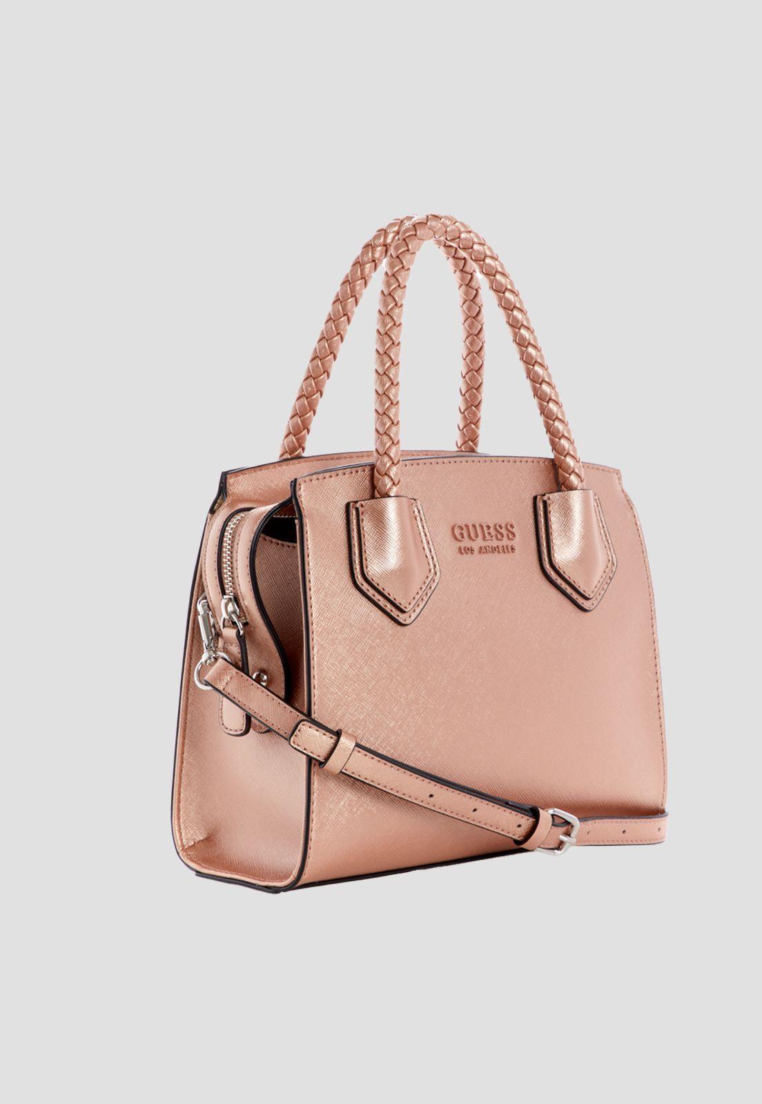 Cartera Oceanview Small Satchel Rog Rosado Guess-1