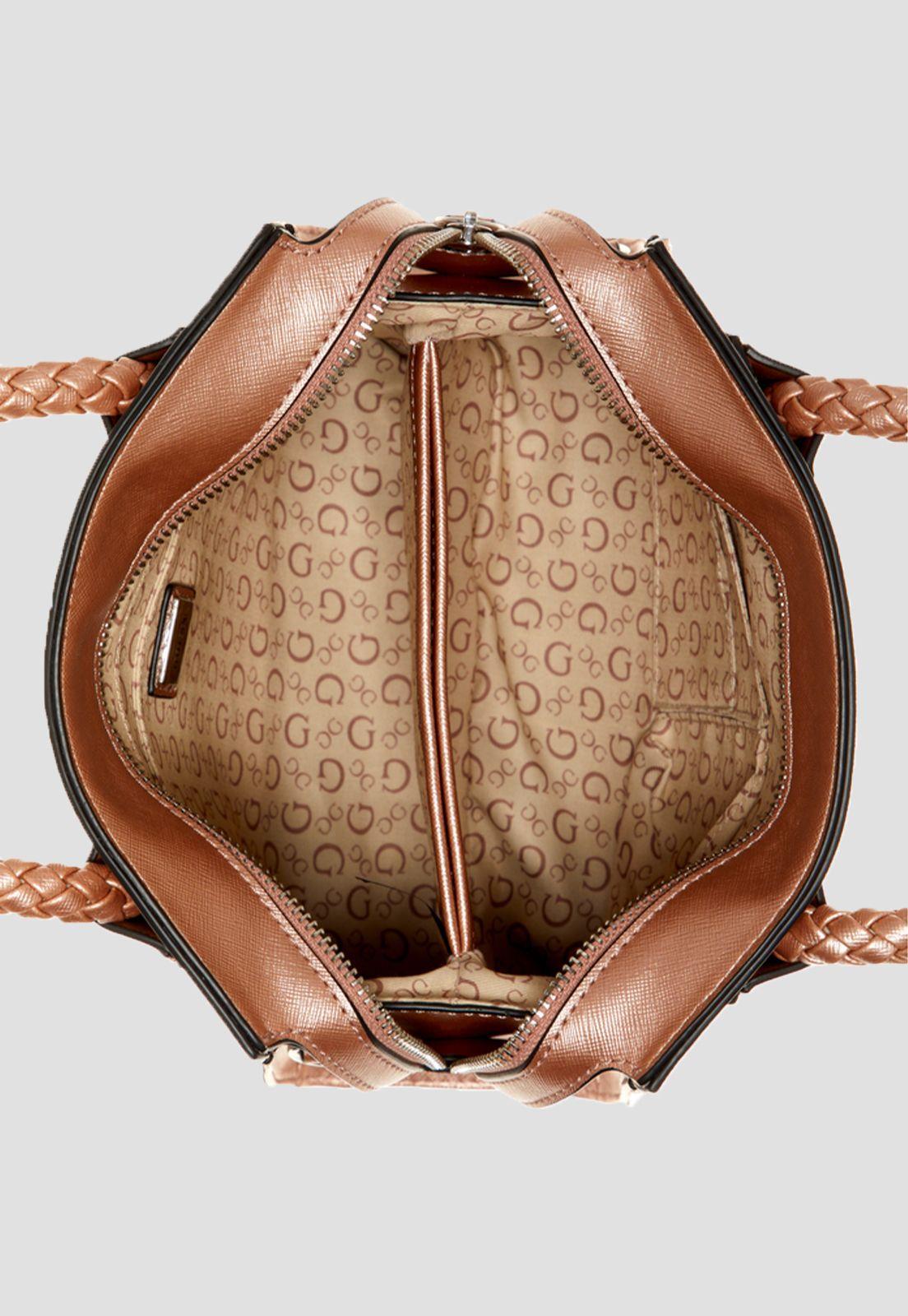 Cartera Oceanview Small Satchel Rog Rosado Guess-3