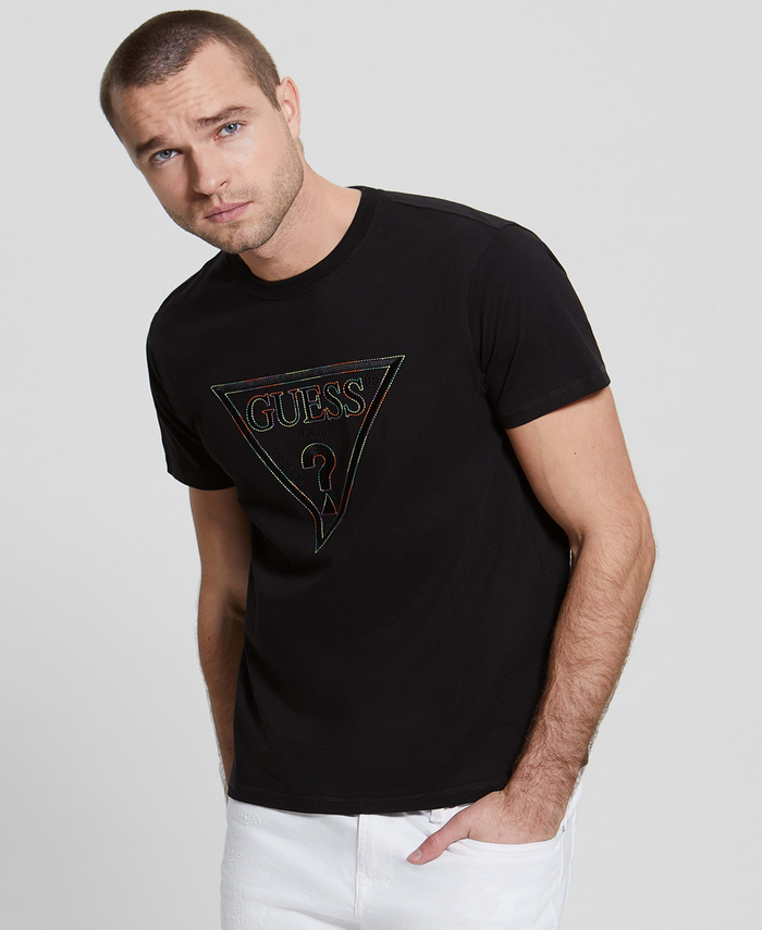 Polera Guess Moisey Cn Ss Tee JBLK NEGRO-0