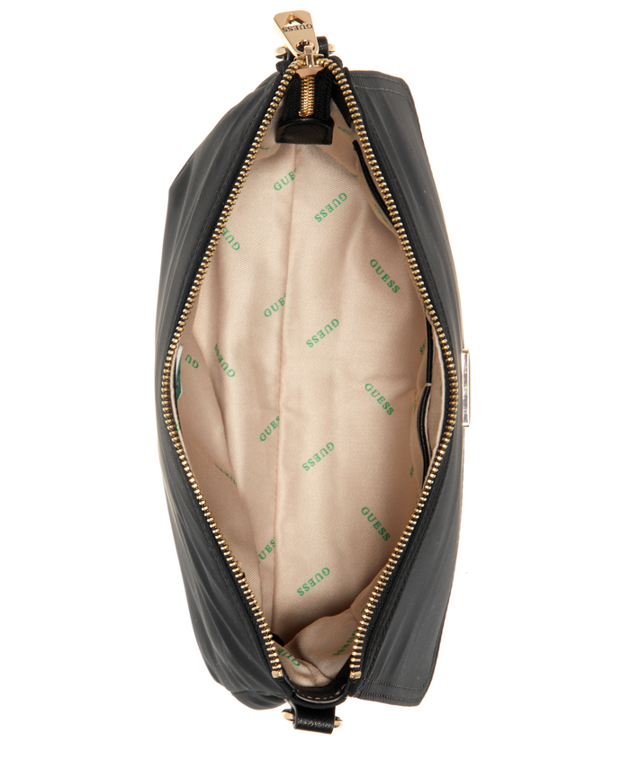 Cartera Guess Eco Gemma Top Zip Shlder Bag Bla Negro-3