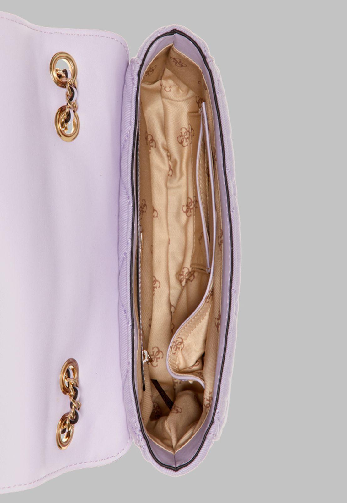 Cartera Guess Cessily Convertible Xbody Flap Lil Lila-3