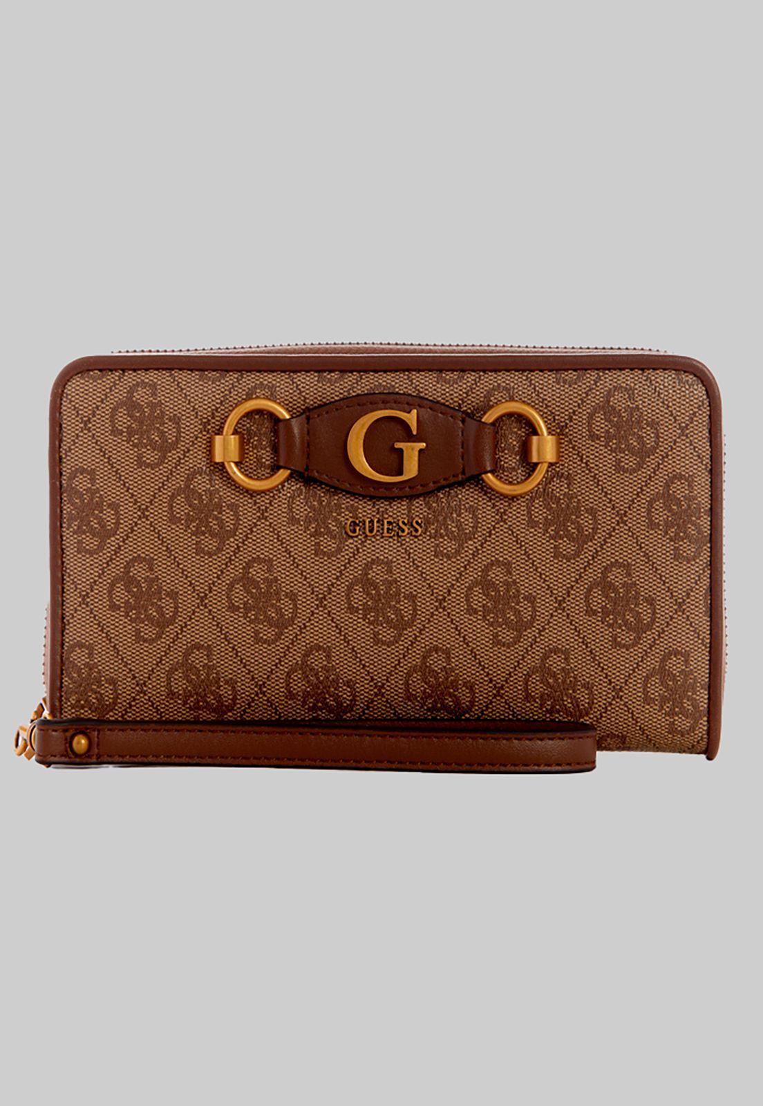 Billetera Izzy Slg Large Zip Around Lgw Café Guess-0