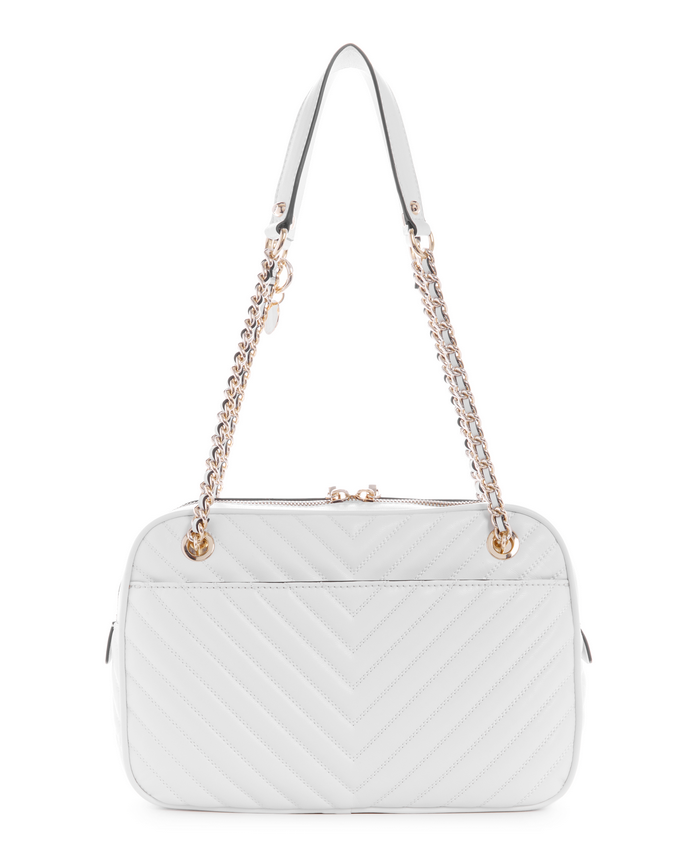Cartera Guess Keillah Top Zip Shoulder Bag Whi Blanco-2