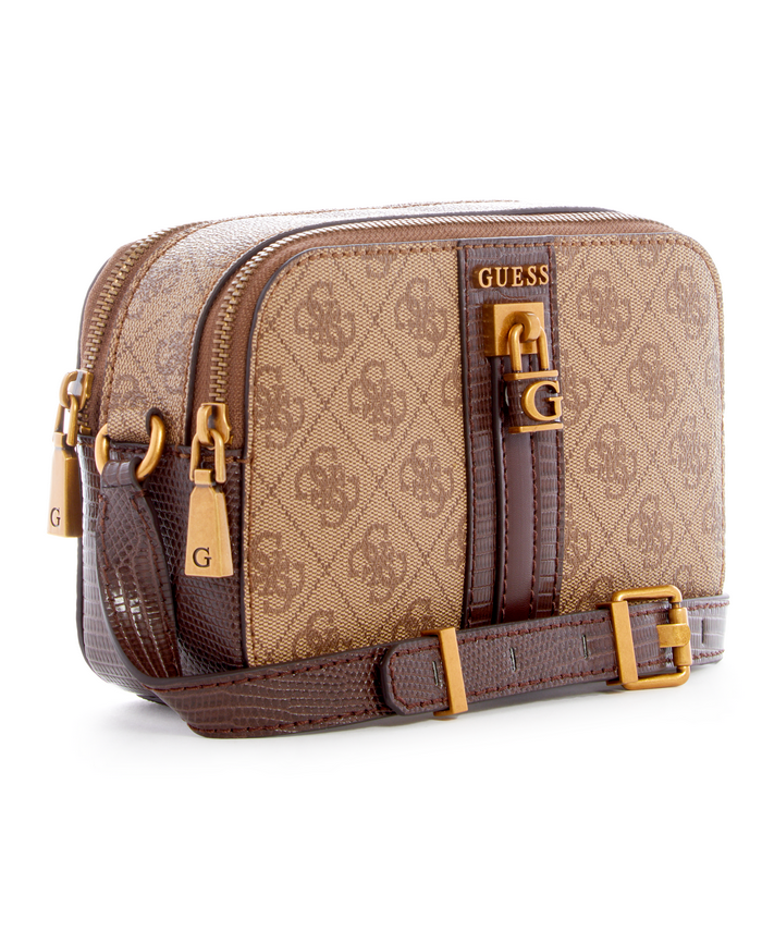 Cartera Guess Ginevra Logo Camera Bag Ltl Café-1