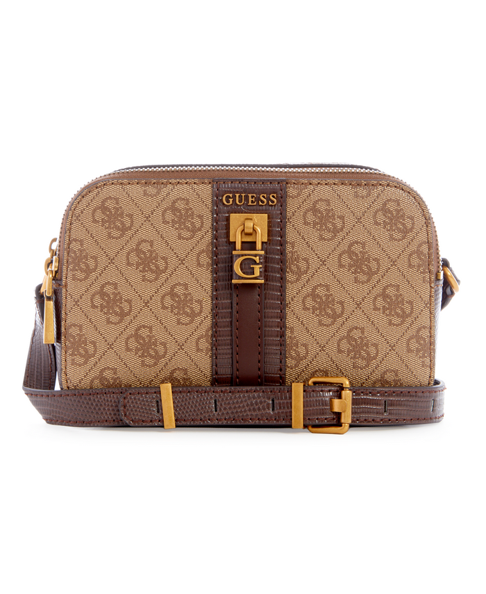 Cartera Guess Ginevra Logo Camera Bag Ltl Café-0