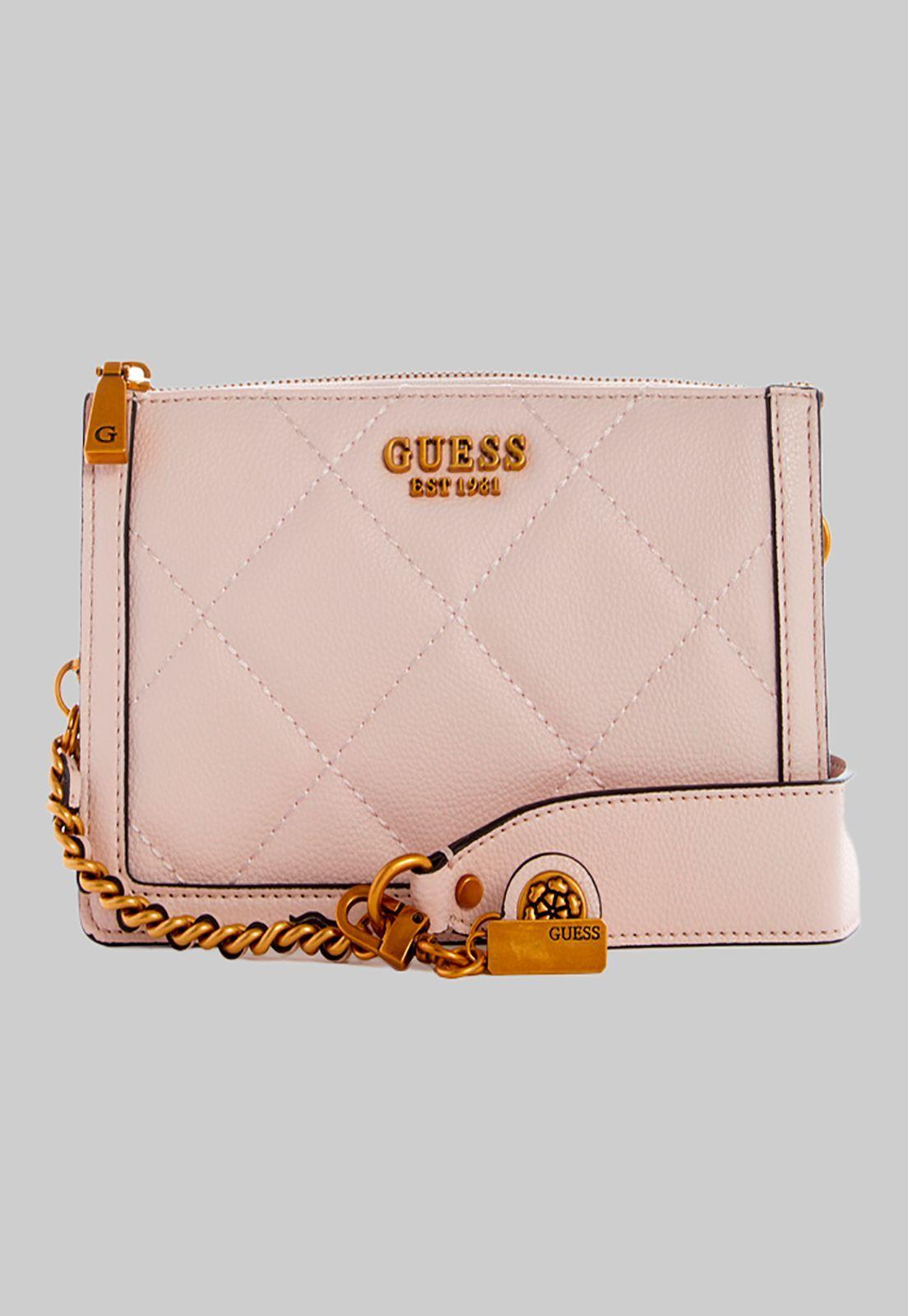 Mini Cartera Abey Multi Cmprtmnt Shldr Crema Guess-0