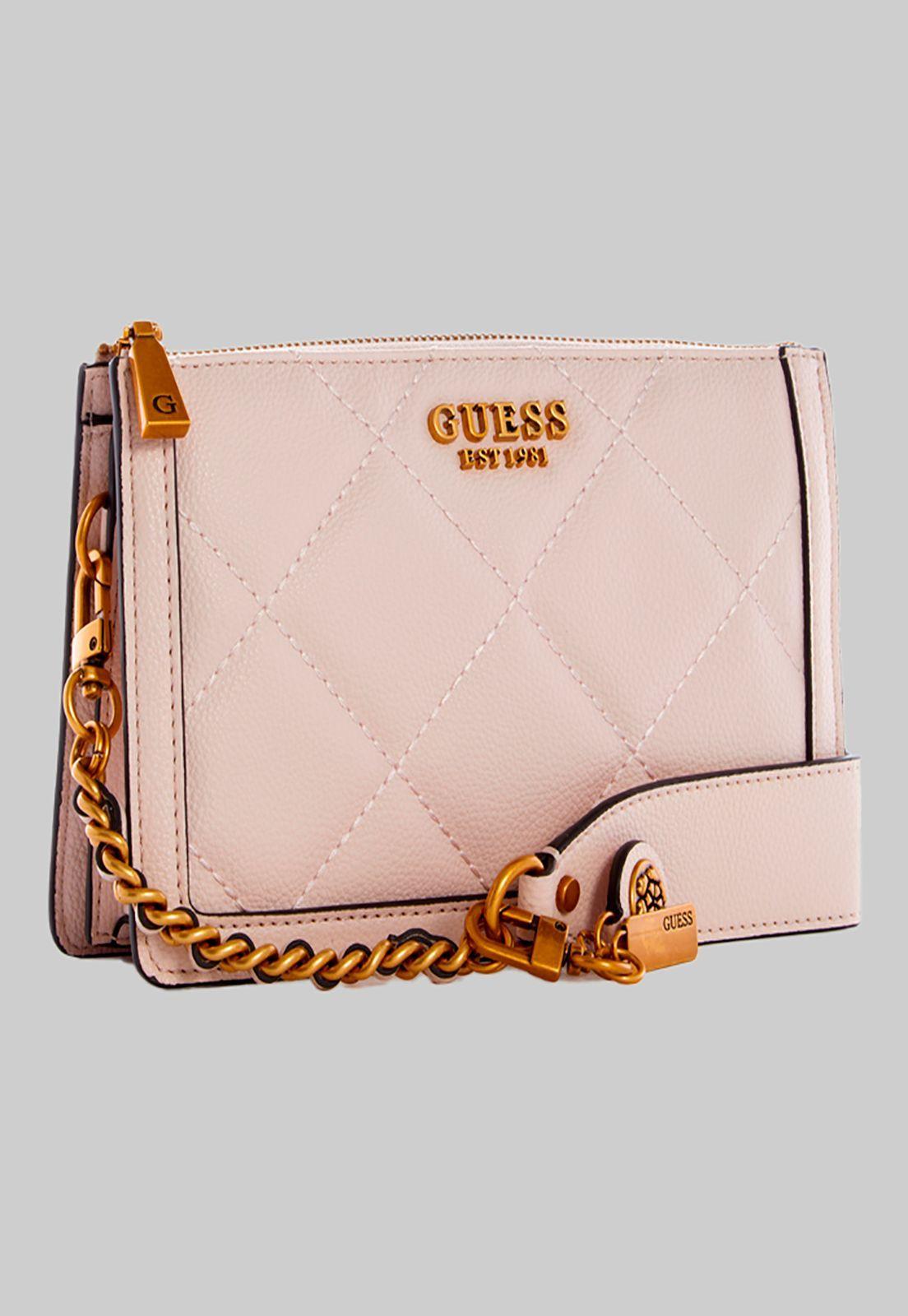 Mini Cartera Abey Multi Cmprtmnt Shldr Crema Guess-1