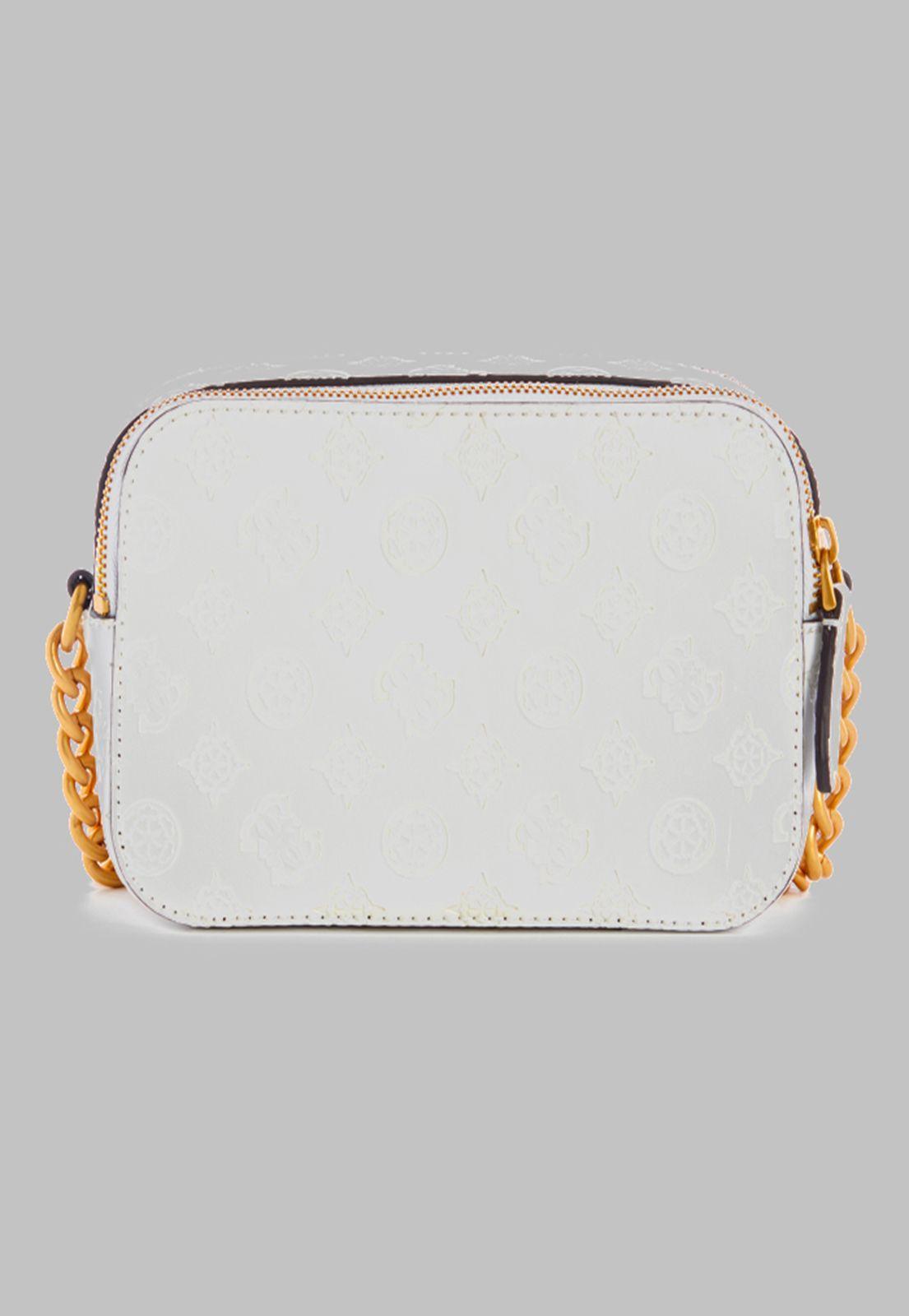 Mini Cartera Guess Noelle Crossbody Camera Wlo Blanco-2