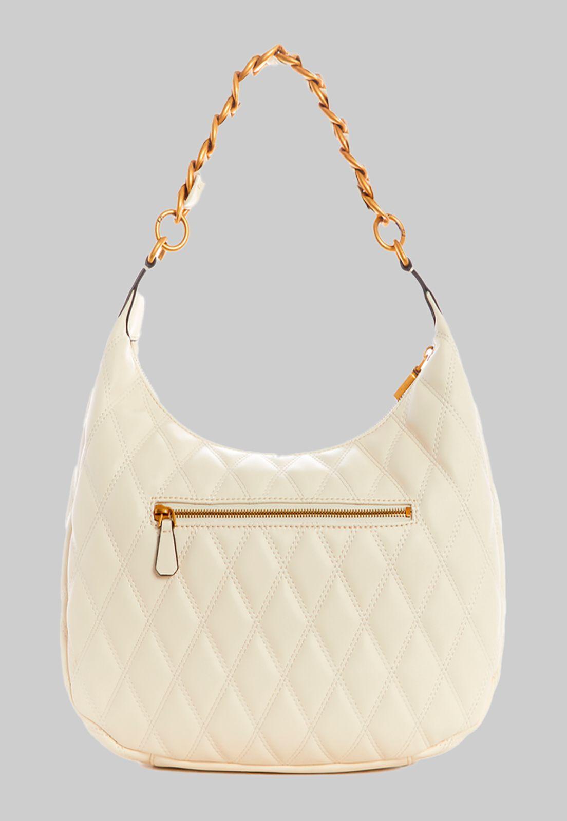 Cartera Triana Hobo Ivo Crema Guess-2