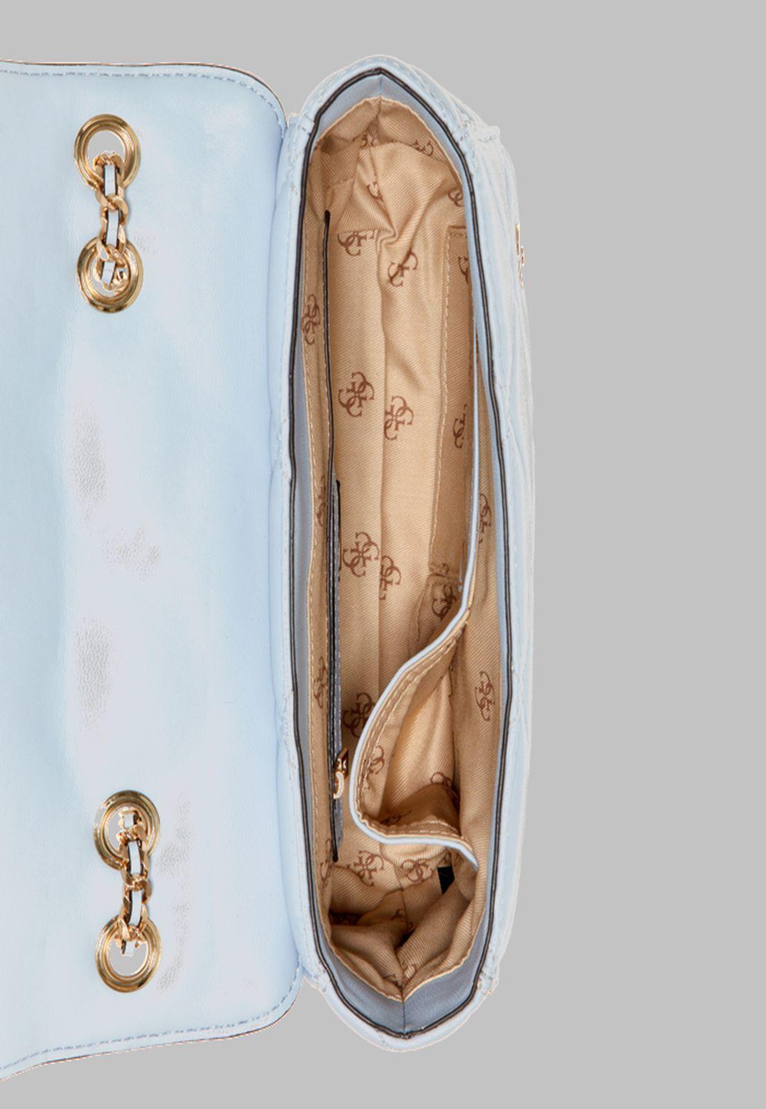 Cartera Guess Cessily Convertible Xbody Flap Pod Celeste-3