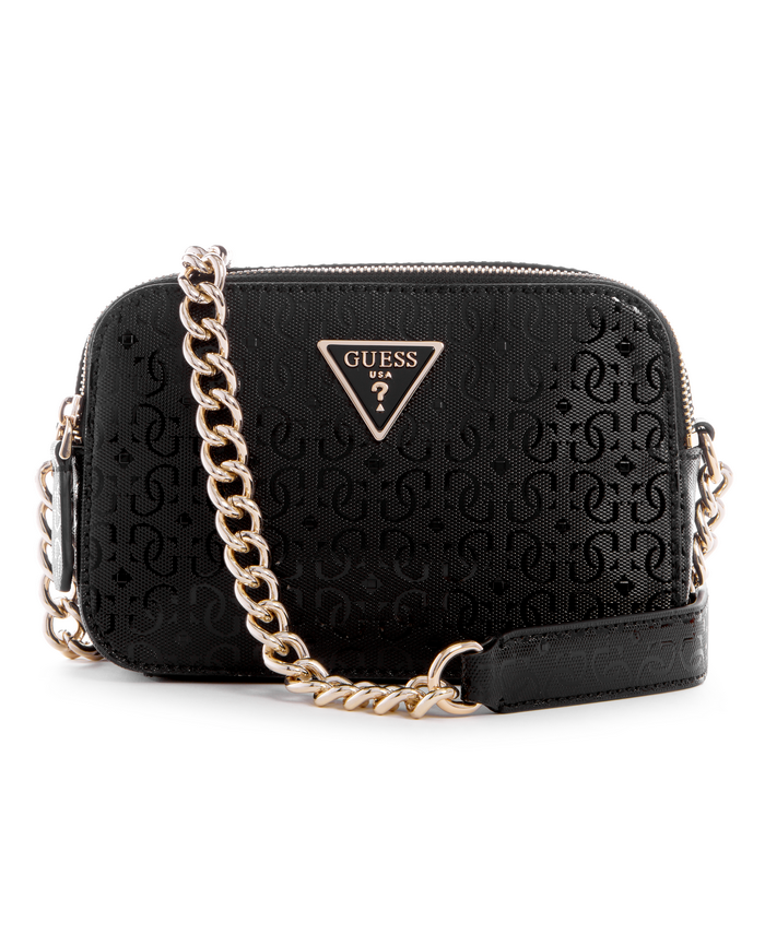Cartera Guess Noelle Crossbody Camera Bla Negro-0