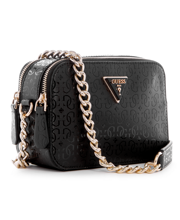 Cartera Guess Noelle Crossbody Camera Bla Negro-1