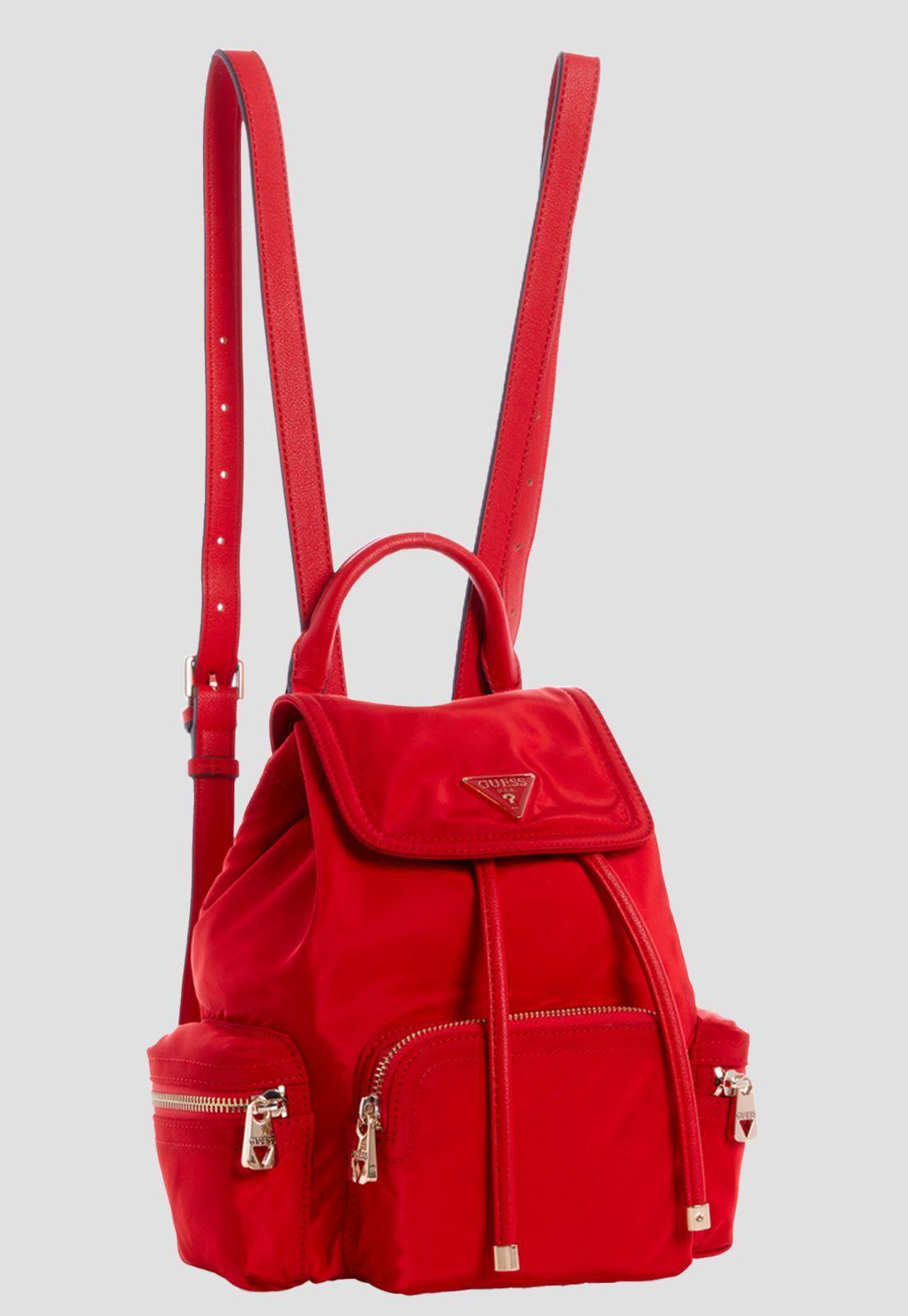 Mochila Eco Gemma Small Backpack Pir Rojo Guess-1