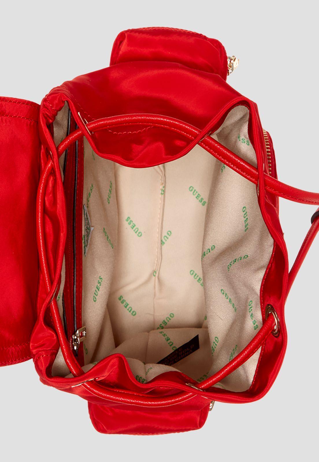 Mochila Eco Gemma Small Backpack Pir Rojo Guess-3