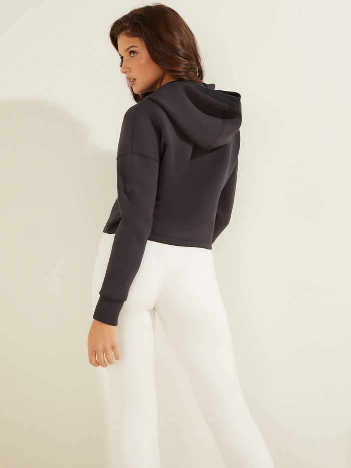 Poleron Guess Allie Hooded Scuba Sweatshirt Carbón-3