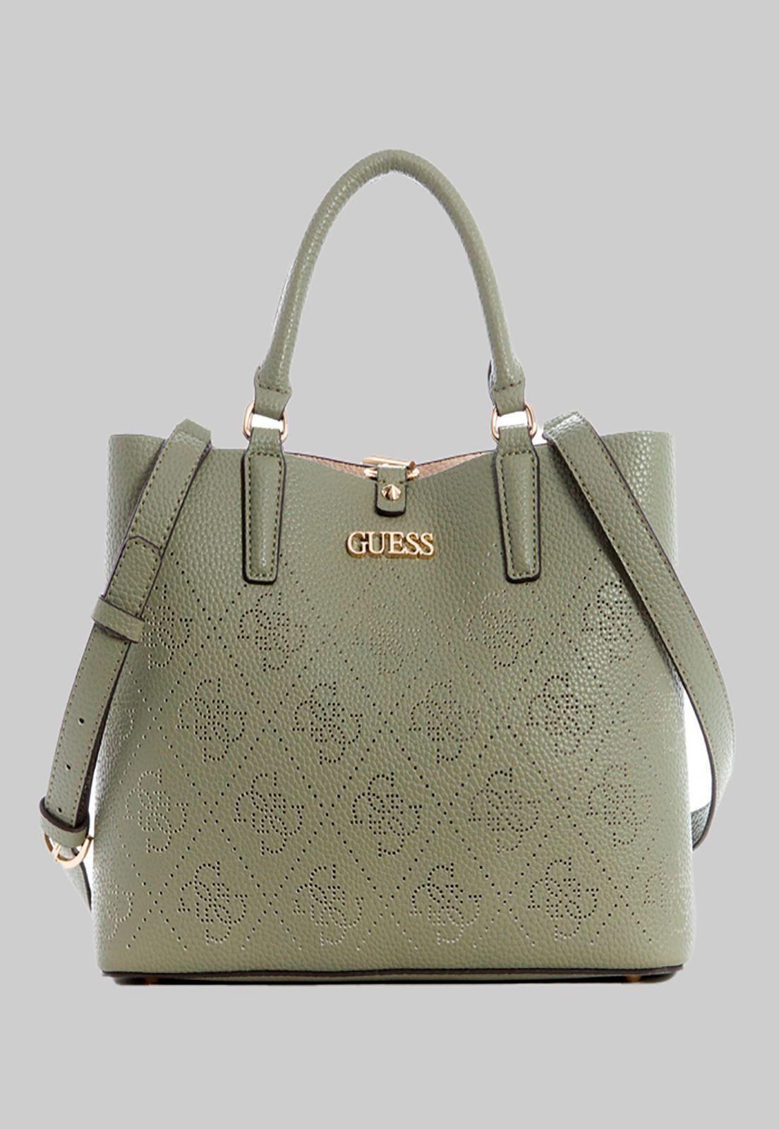 Cartera Amara Girlfriend Satchel Sag Verde Guess-0