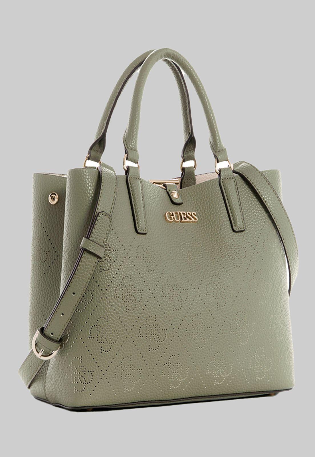 Cartera Amara Girlfriend Satchel Sag Verde Guess-1