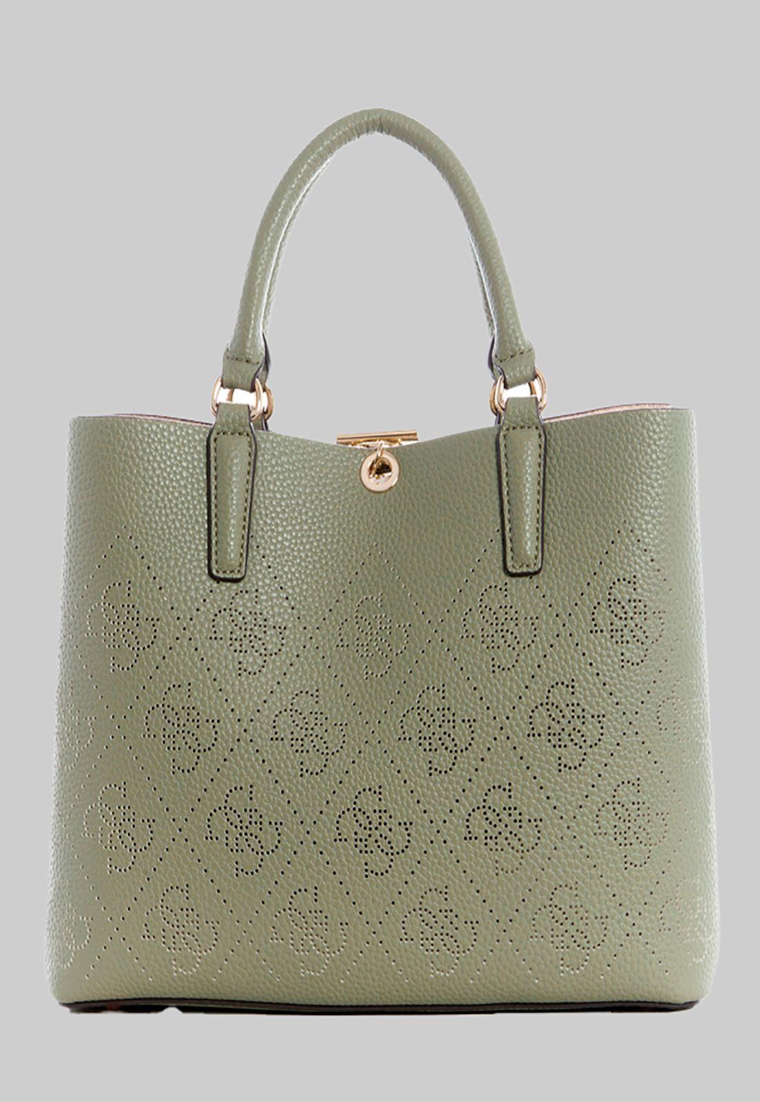 Cartera Amara Girlfriend Satchel Sag Verde Guess-2