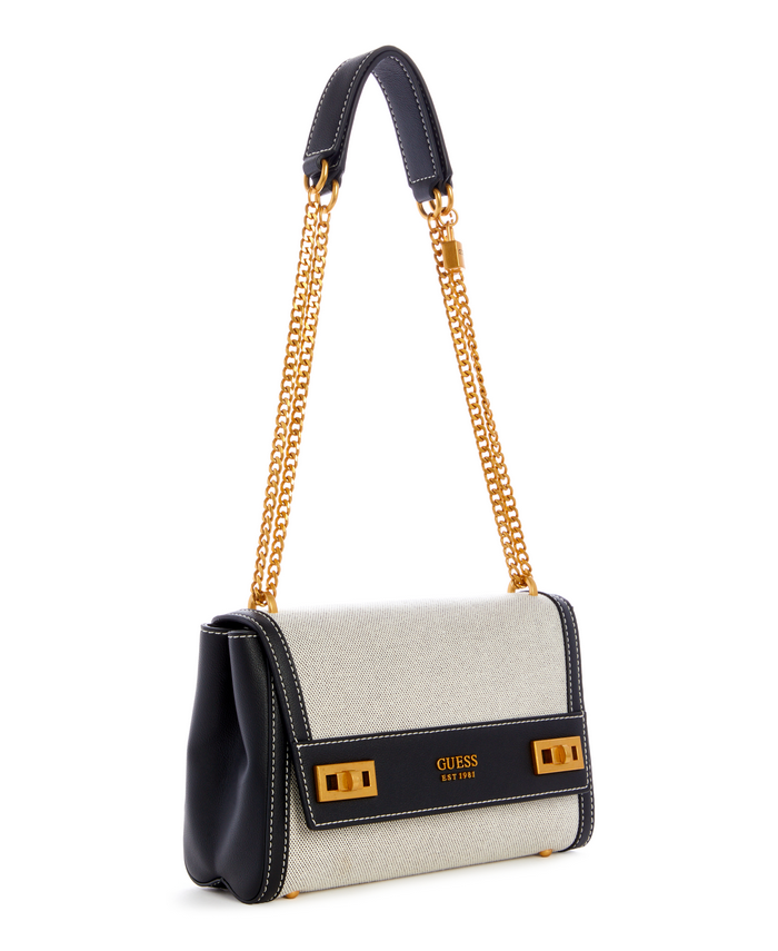 Cartera Guess Katey Flap Shoulder Bag Ntb Negro-1