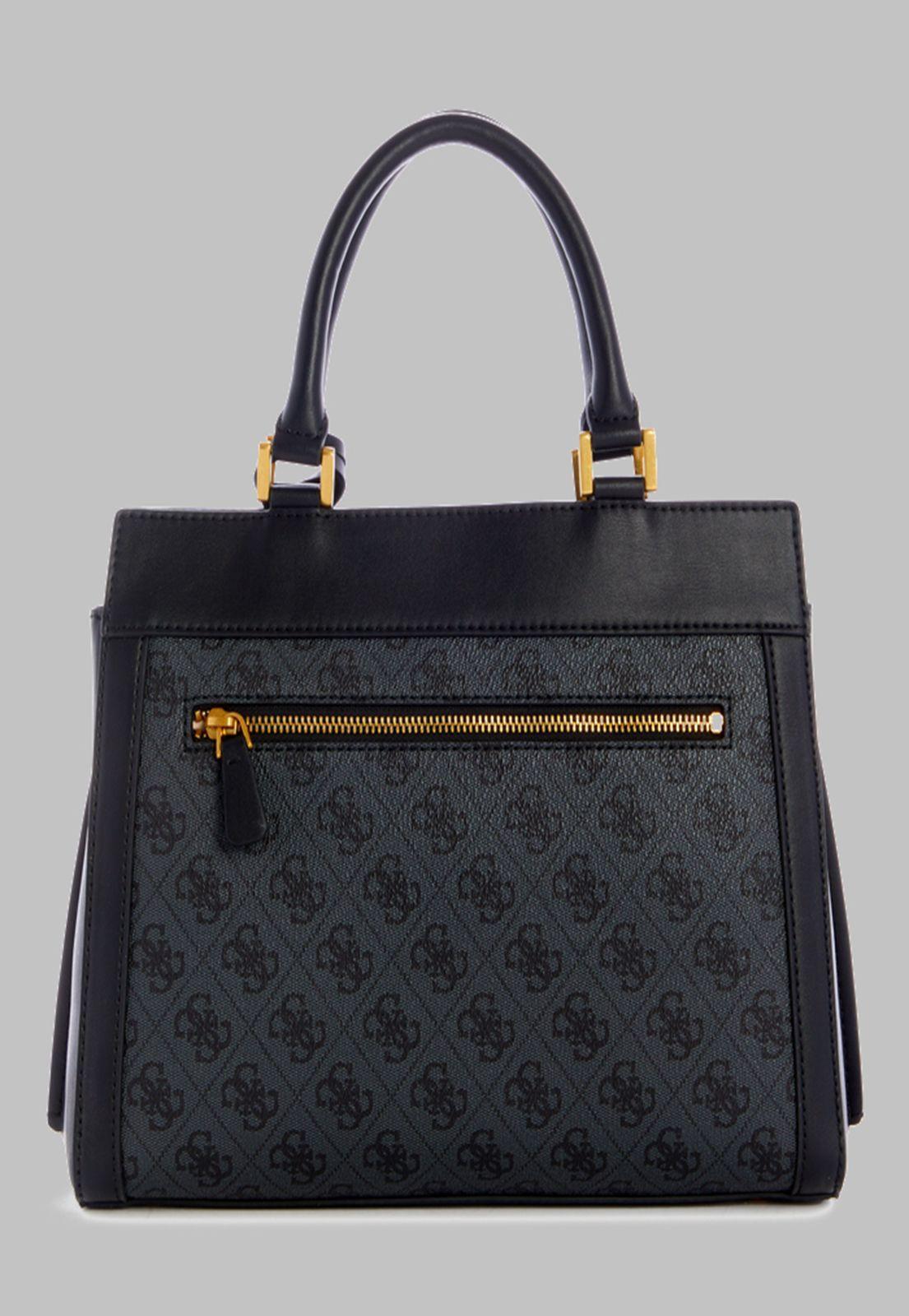 Cartera Guess Katey Luxury Satchel Clo Carbon-2