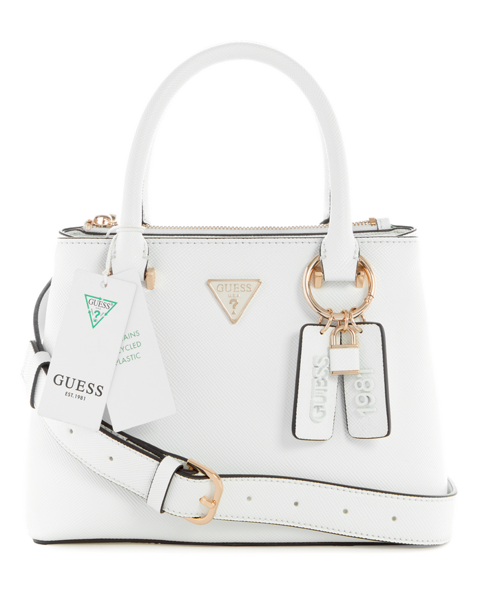 Cartera Guess Eco Ivy Girlfriend Satchel Whi Blanco-0