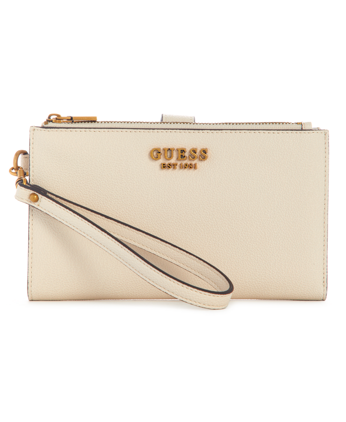 Billetera Guess Laurel Slg Dbl Zip Organizer Sto Blanco-0