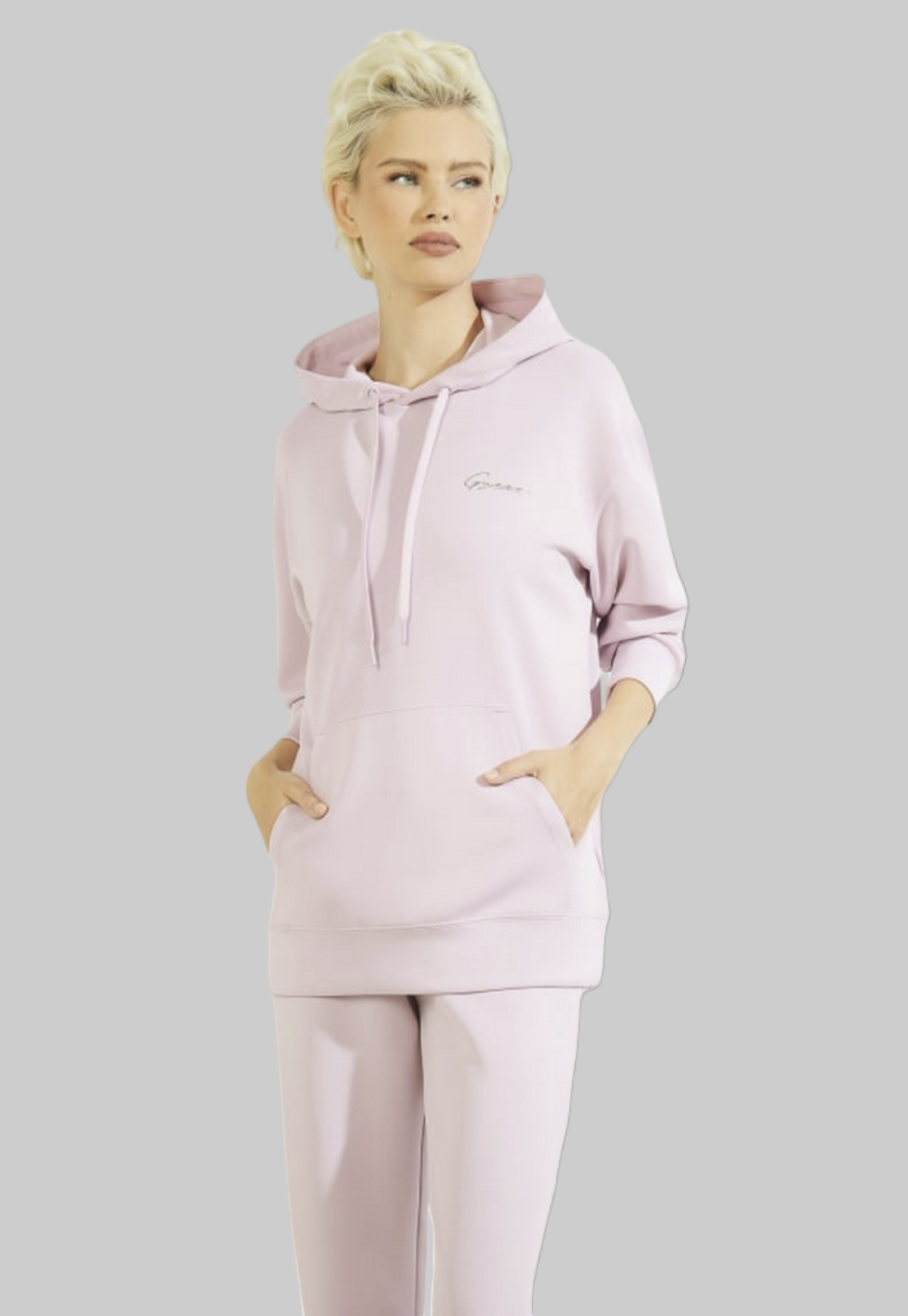 Poleron Guess Effie Hooded Sweatshirt G4P5 Lila-0