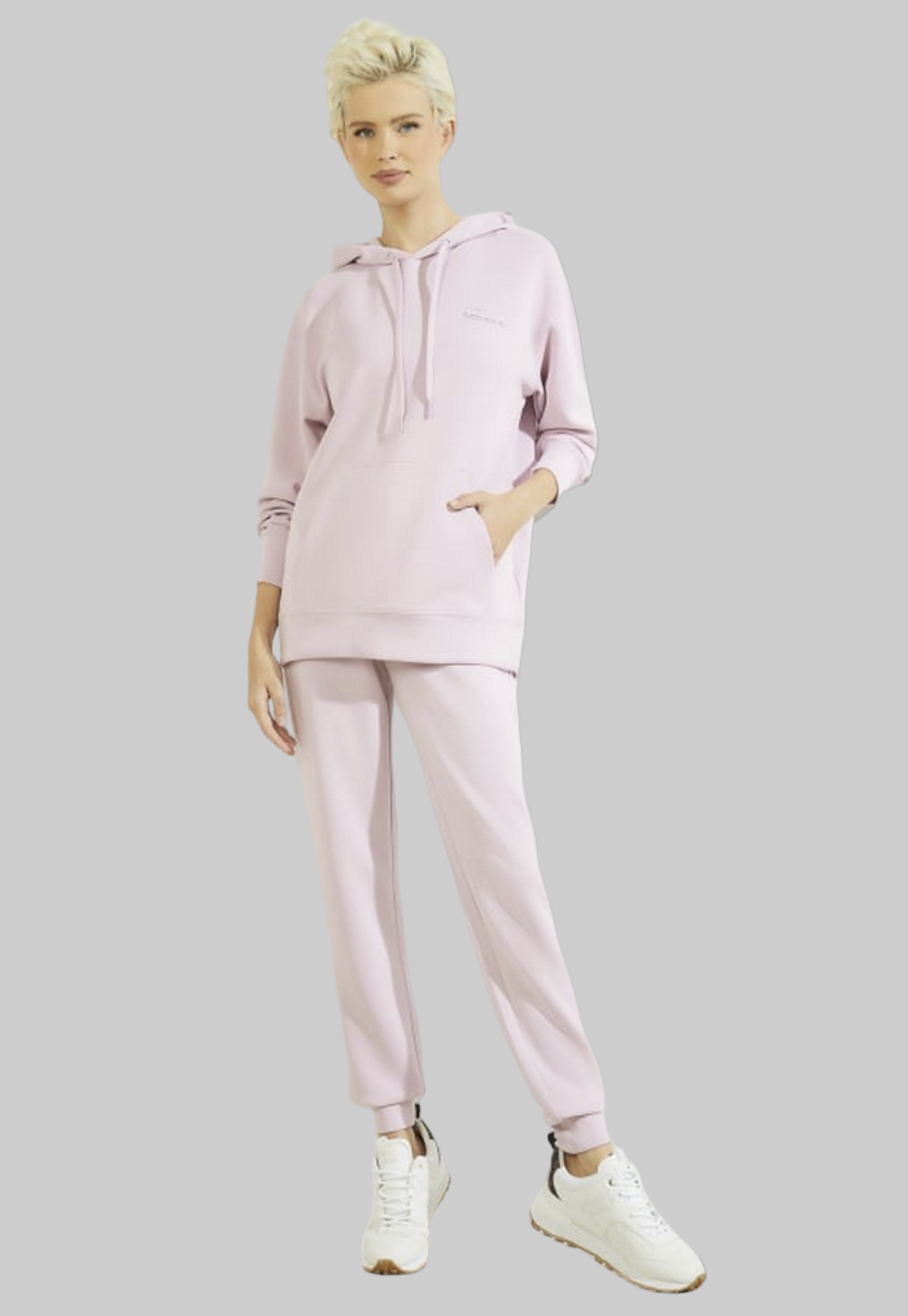 Poleron Guess Effie Hooded Sweatshirt G4P5 Lila-1