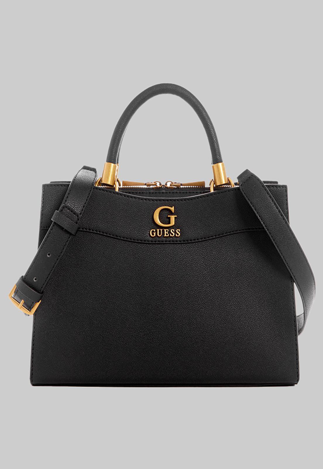 Cartera Guess Nell Sml Girlfriend Satchel Bla Negro-0