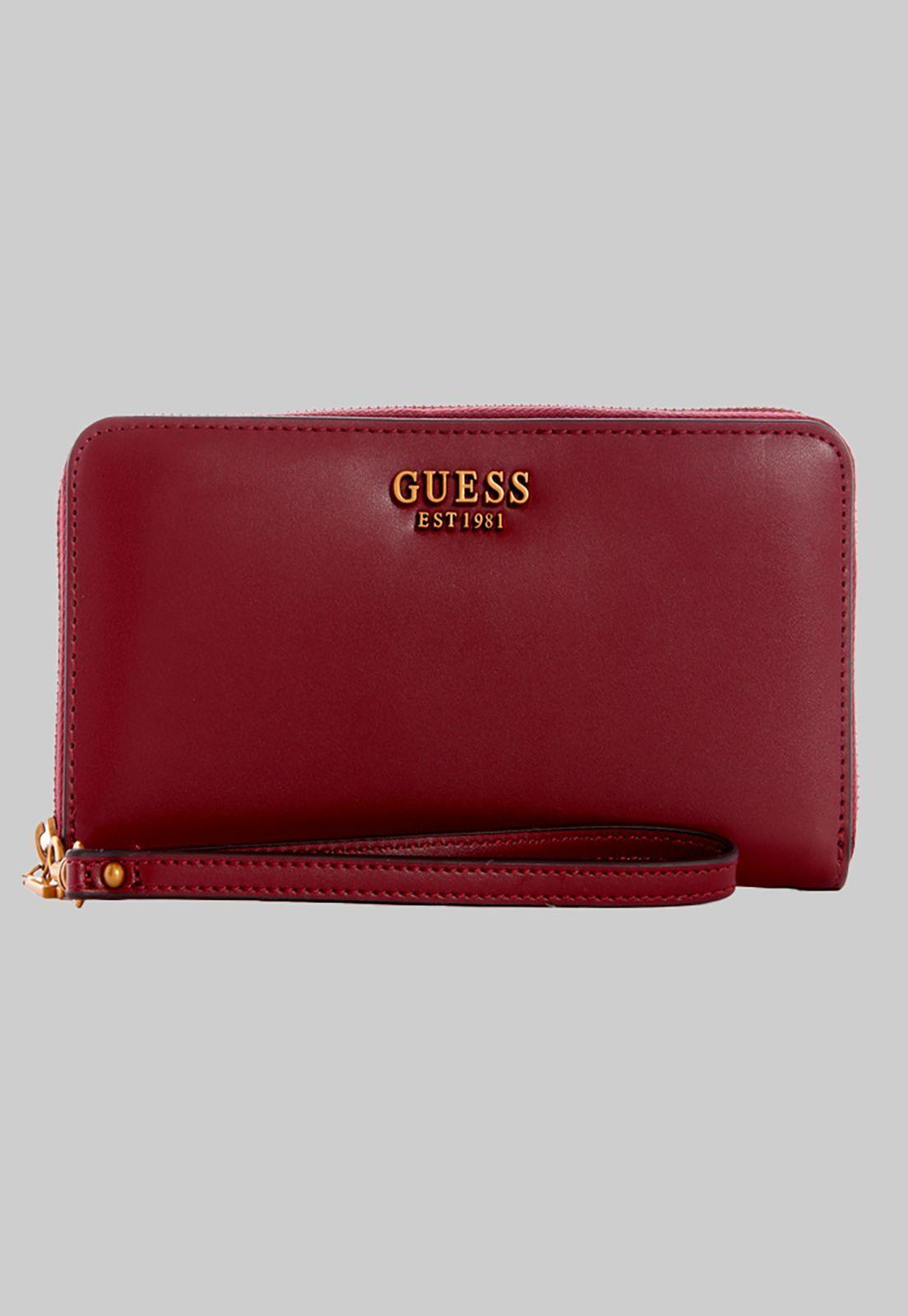Billetera Laurel Slg Large Zip Around Rojo Guess-0