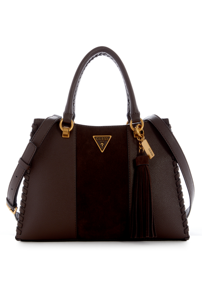Cartera Kaoma Satchel Cho Café Guess-0