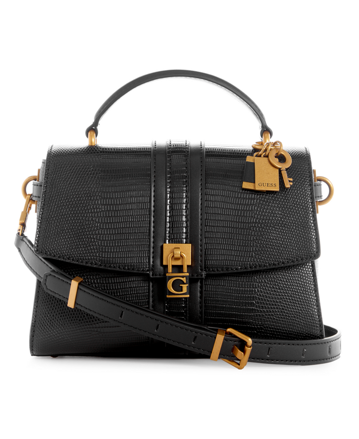 Cartera Guess Ginevra Top Handle Flap Bla Negro-0