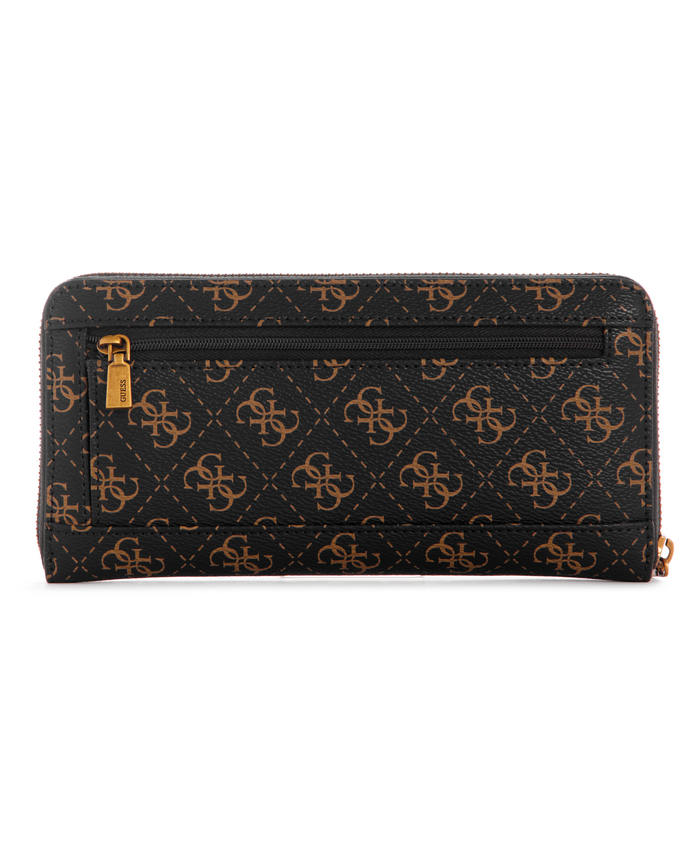 Billetera Guess Nell Logo Slg Large Zip Around Bga Café-1