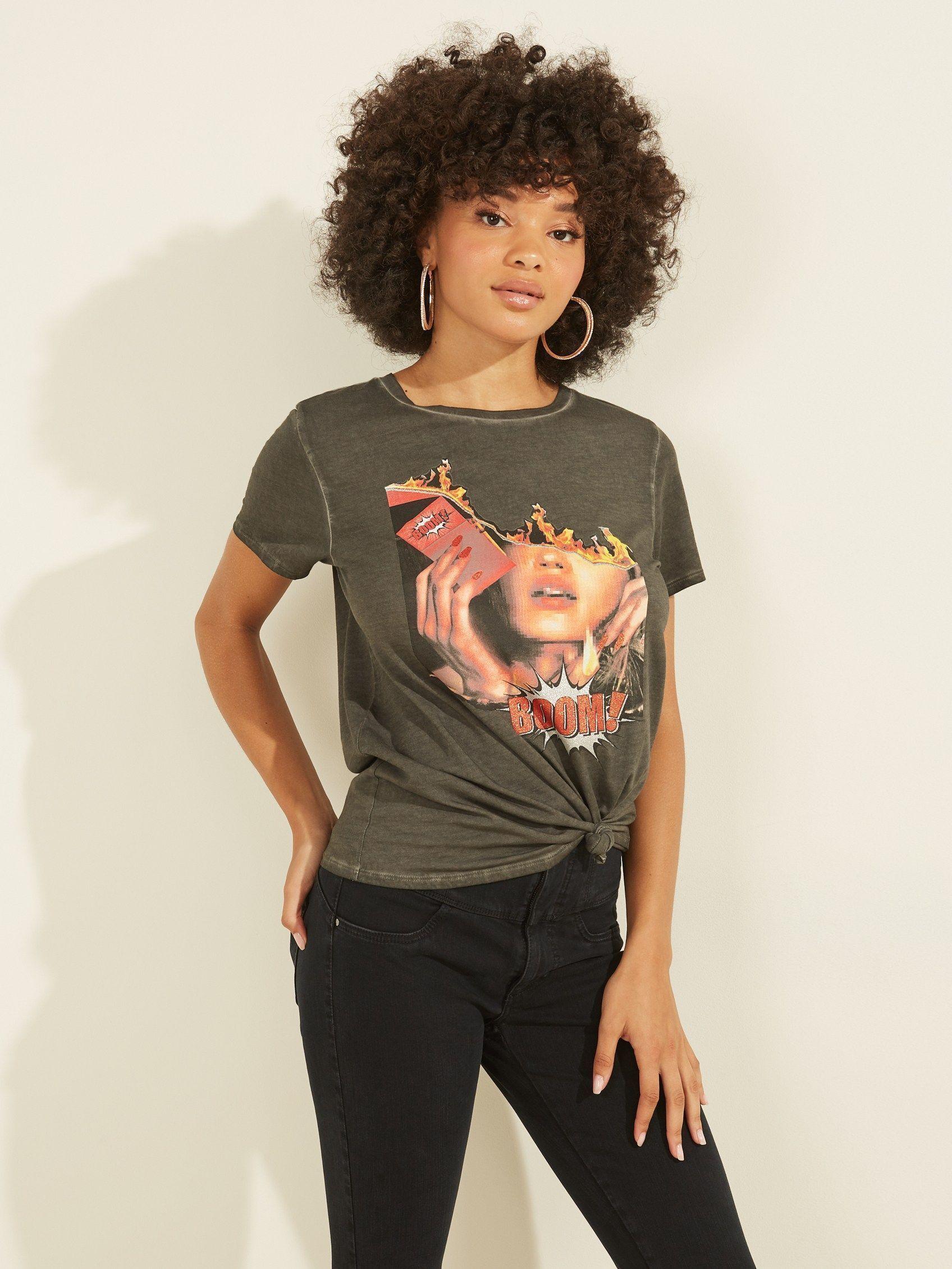 Polera Guess Ss Boom Boom Pixel Tee-0