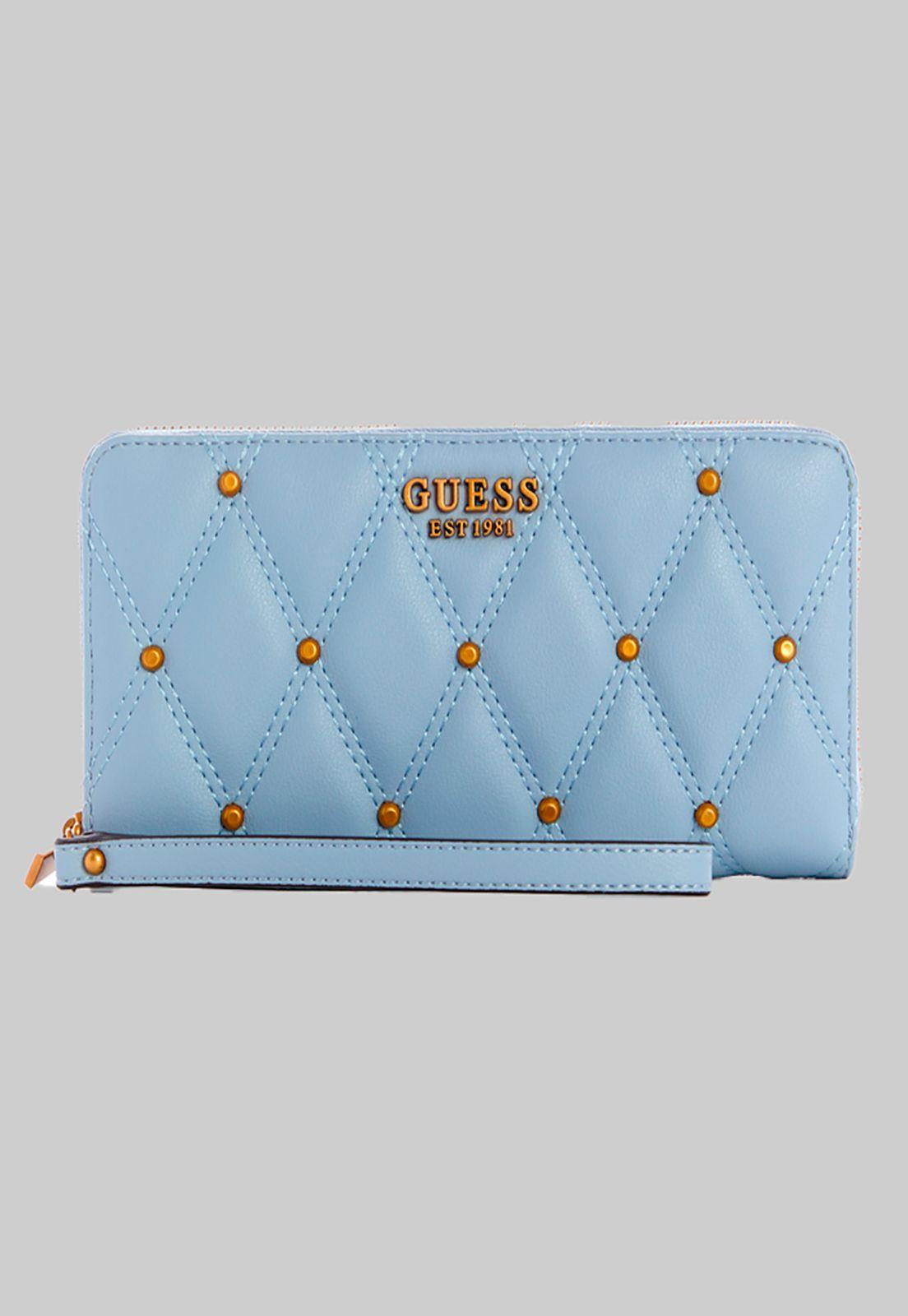 Billetera Triana Slg Large Around Celeste Guess-0