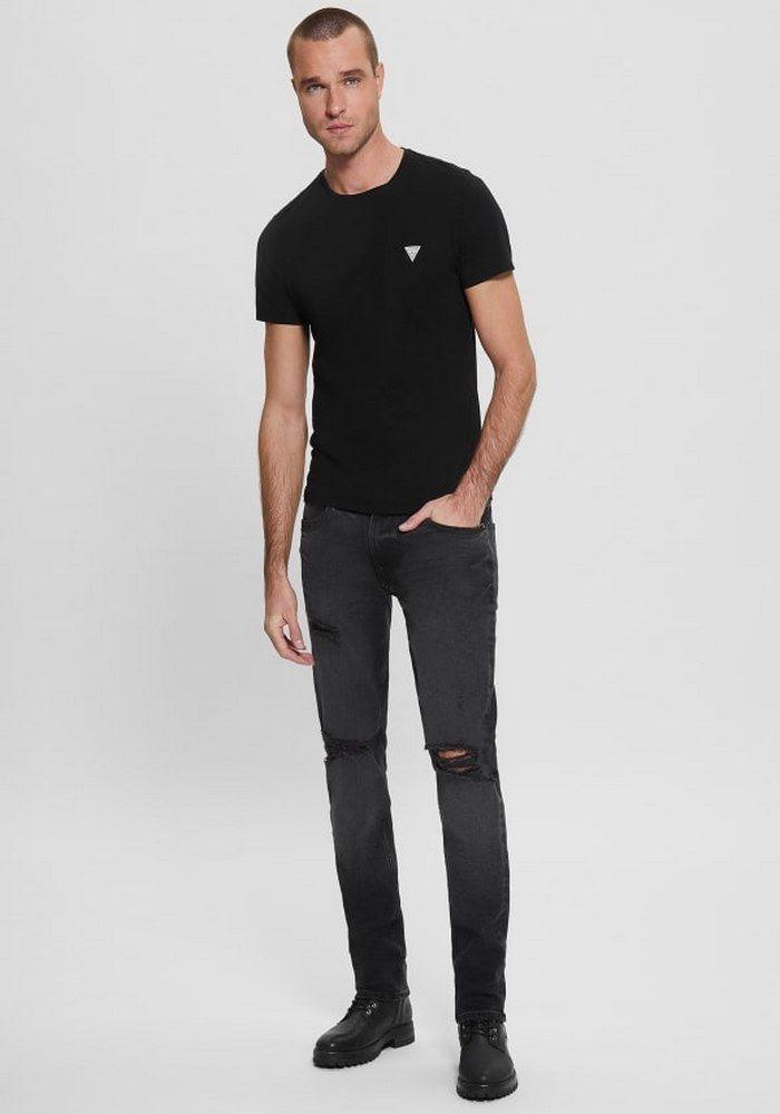 Jeans Guess Slim Tapered Vctr Negro-3