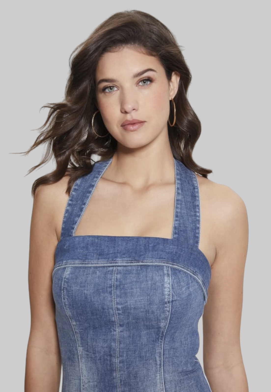 Vestido Guess Unique Dress Gen9 Denim-2